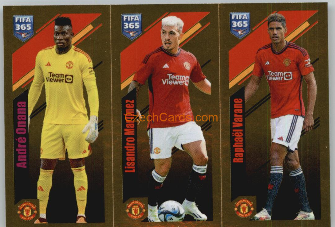 Onana / Martínez / Varane 2024 Panini Fifa 365 sticker foil #103