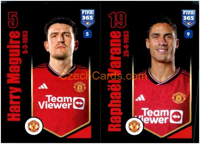 Harry Maguire / Raphaël Varane 2024 Panini Fifa 365 sticker #106