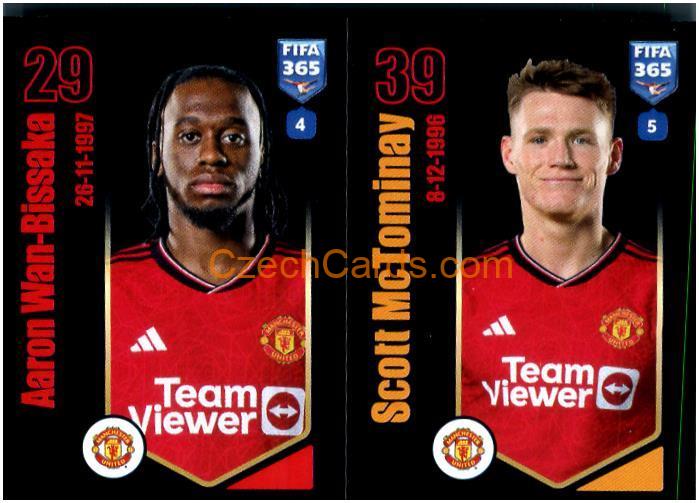Aaron Wan-Bissaka / Scott McTominay 2024 Panini Fifa 365 sticker #108