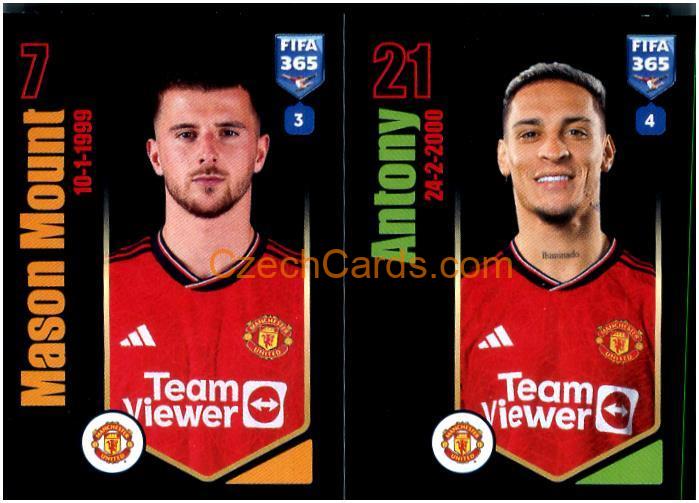 Mason Mount / Antony 2024 Panini Fifa 365 sticker #112