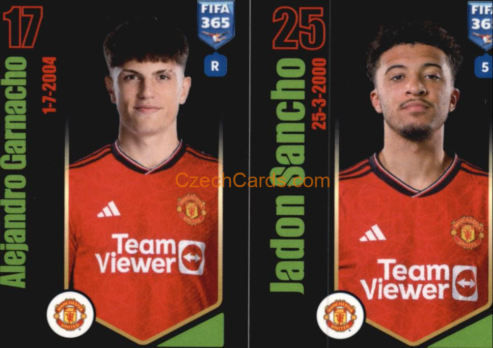 Alejandro Garnacho / Jadon Sancho 2024 Panini Fifa 365 sticker #114
