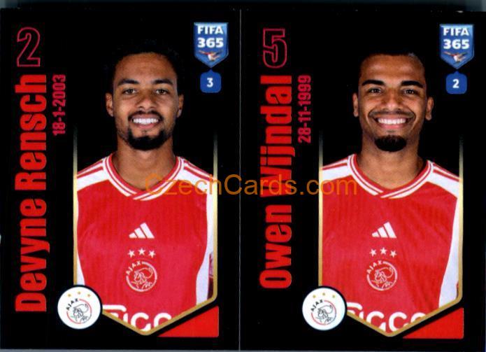 Devyne Rensch / Owen Wijndal 2024 Panini Fifa 365 sticker #121