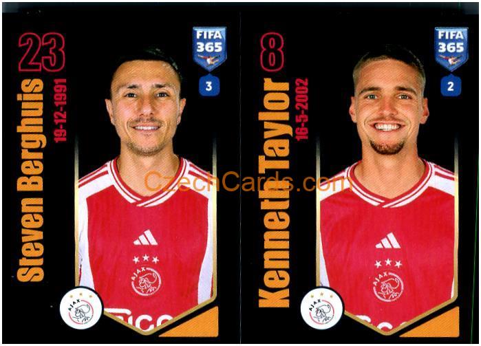 Steven Berghuis / Kenneth Taylor 2024 Panini Fifa 365 sticker #126
