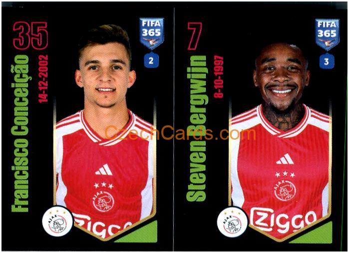 Francisco Conceição / Steven Bergwijn 2024 Panini Fifa 365 sticker #131
