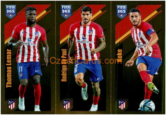 Lemar / De Paul / Koke 2024 Panini Fifa 365 sticker foil #139