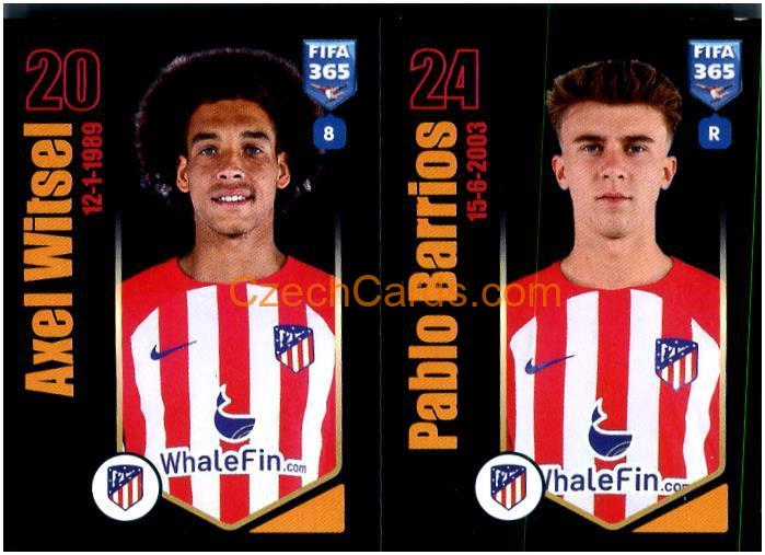 Axel Witsel / Pablo Barrios 2024 Panini Fifa 365 sticker #144