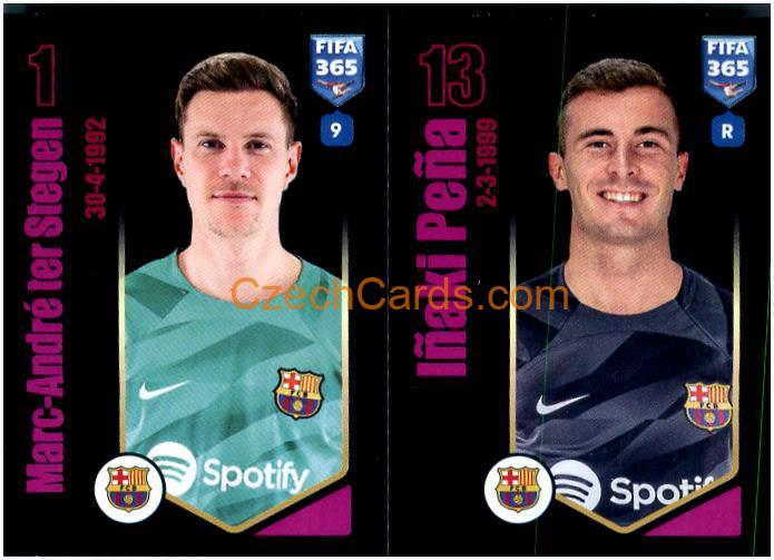 Marc-André ter Stegen / Iñaki Peña 2024 Panini Fifa 365 sticker #150