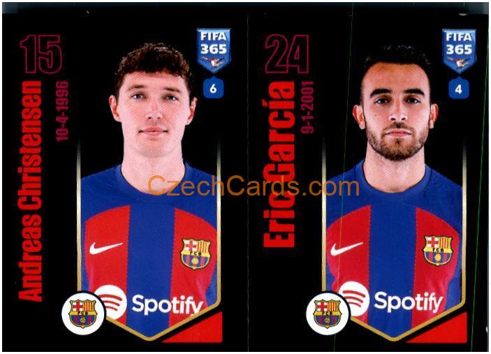 Andreas Christensen / Eric García 2024 Panini Fifa 365 sticker #153