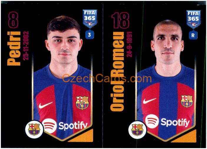 Pedri / Oriol Romeu 2024 Panini Fifa 365 sticker #158