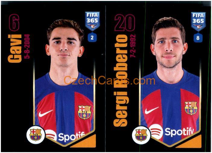 Gavi / Sergi Roberto 2024 Panini Fifa 365 sticker #159