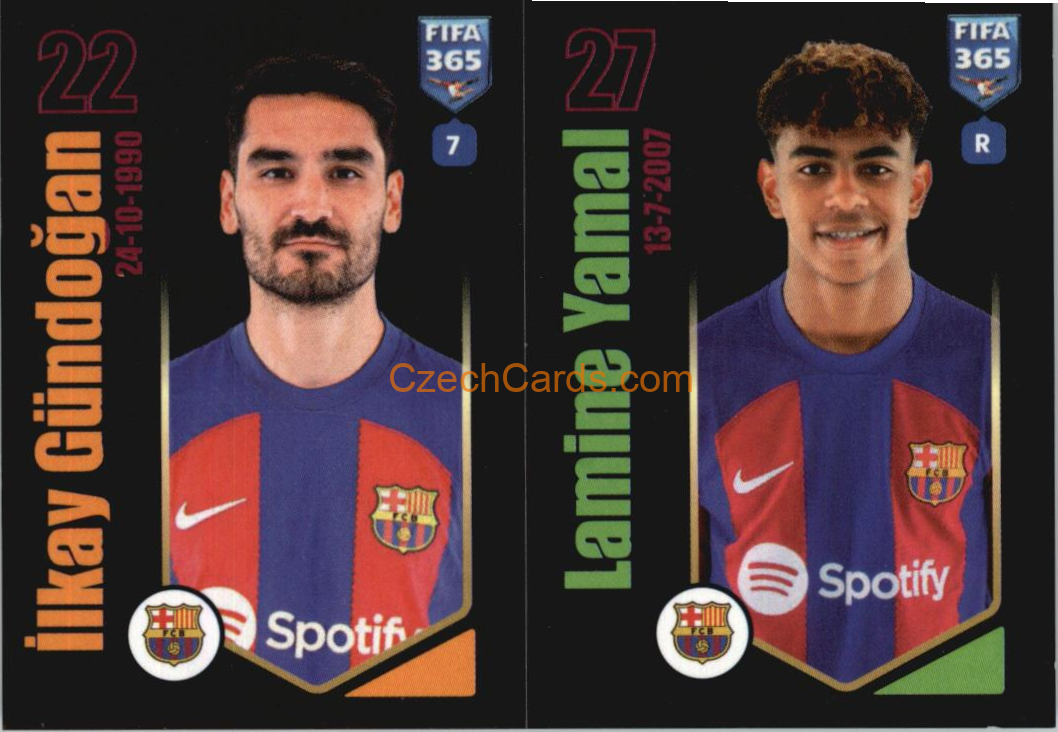 İlkay Gündoğan / Lamine Yamal 2024 Panini Fifa 365 sticker #160 RC
