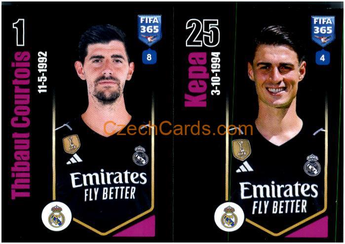 Thibaut Courtois / Kepa Arrizabalaga 2024 Panini Fifa 365 sticker #166