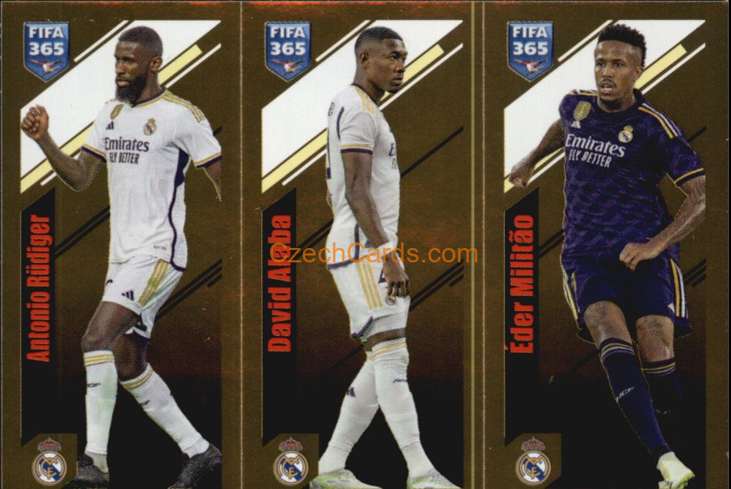 Rüdiger / Alaba / Militão 2024 Panini Fifa 365 sticker foil #167