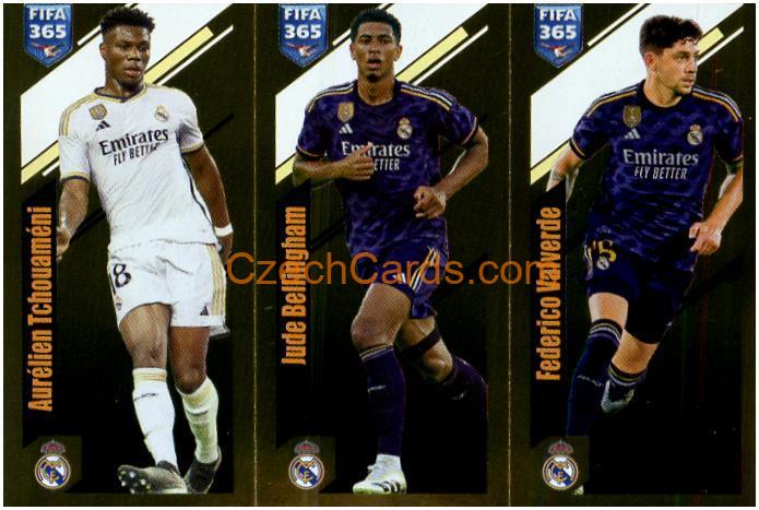 Tchouaméni / Bellingham / Valverde 2024 Panini Fifa 365 sticker foil #171