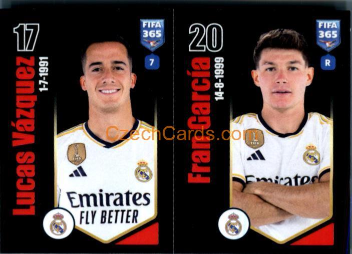 Lucas Vázquez / Fran García 2024 Panini Fifa 365 sticker #172