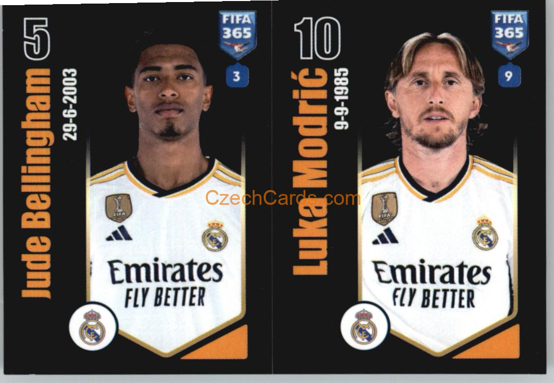 Jude Bellingham / Luka Modrić 2024 Panini Fifa 365 sticker #175