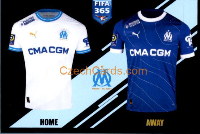 Jerseys - Marseille 2024 Panini Fifa 365 sticker #197