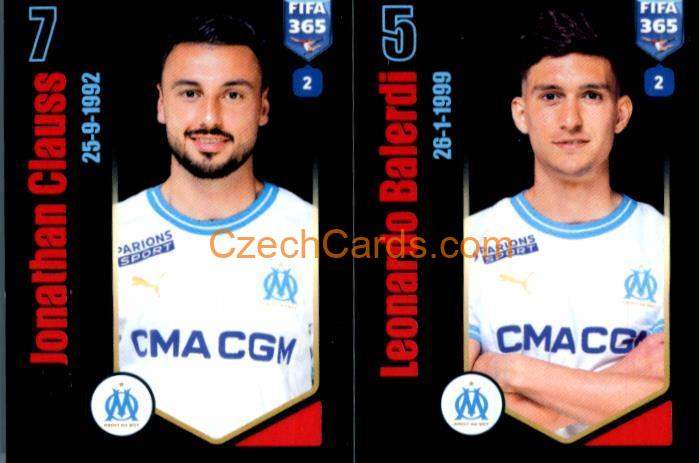 Jonathan Clauss / Leonardo Balerdi 2024 Panini Fifa 365 sticker #201