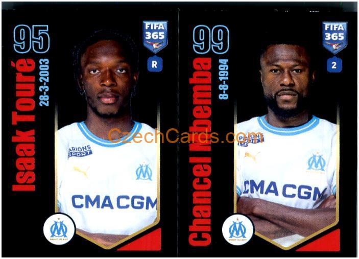 Isaak Touré / Chancel Mbemba 2024 Panini Fifa 365 sticker #202