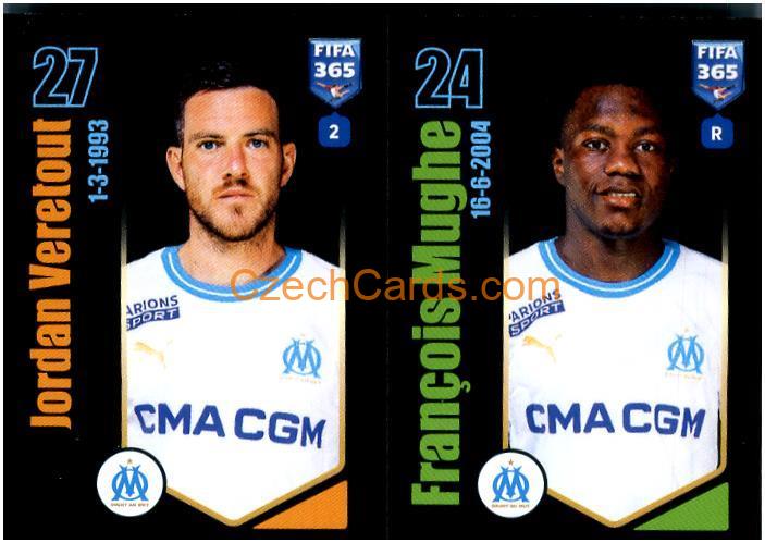 Jordan Veretout / François Mughe 2024 Panini Fifa 365 sticker #208