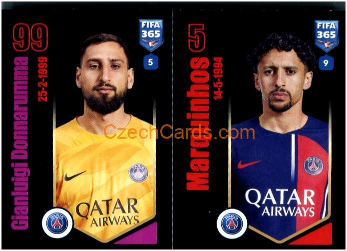 Gianluigi Donnarumma / Marquinhos 2024 Panini Fifa 365 sticker #214