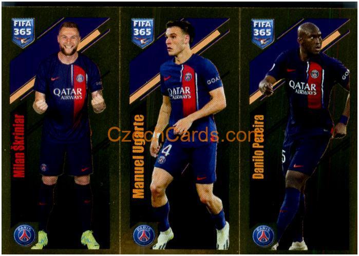 Škriniar / Ugarte / Pereira 2024 Panini Fifa 365 sticker foil #219