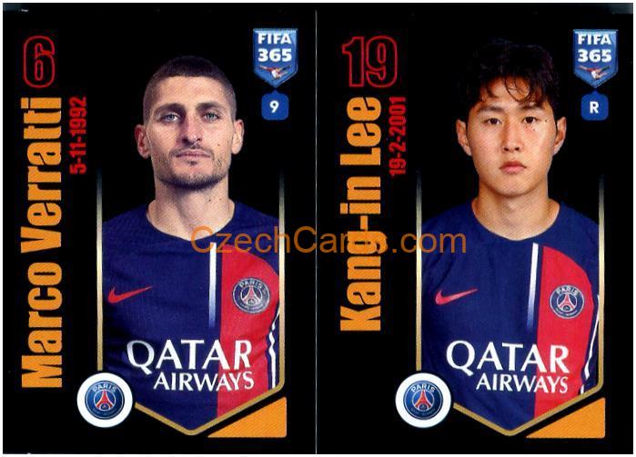 Marco Verratti / Kang-in Lee 2024 Panini Fifa 365 sticker #222