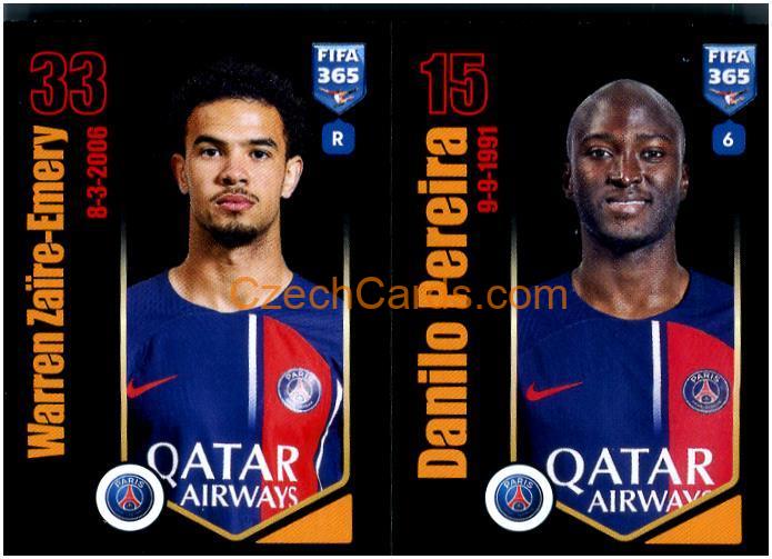 Warren Zaïre-Emery / Danilo Pereira 2024 Panini Fifa 365 sticker #223