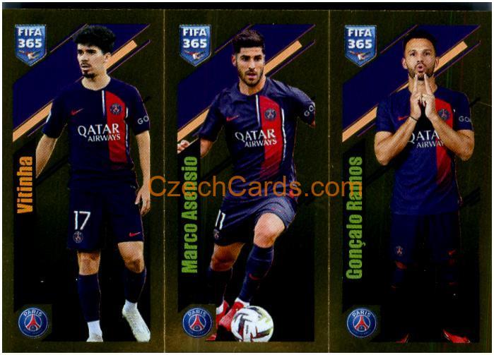 Vitinha / Asensio / Ramos 2024 Panini Fifa 365 sticker foil #225