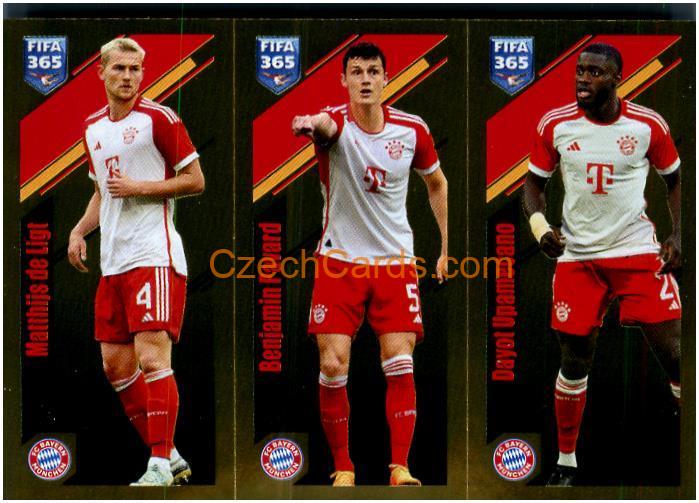 de Ligt / Pavard / Upamecano 2024 Panini Fifa 365 sticker foil #231