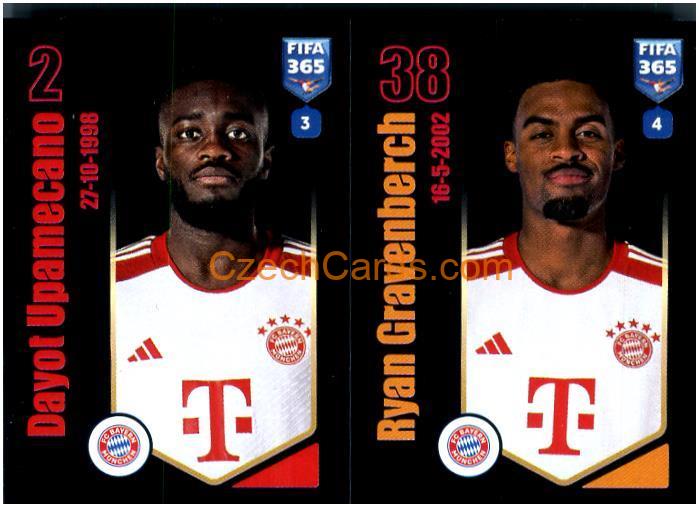 Dayot Upamecano / Ryan Gravenberch 2024 Panini Fifa 365 sticker #236