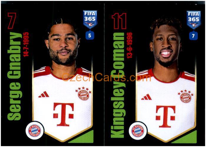 Serge Gnabry / Kingsley Coman 2024 Panini Fifa 365 sticker #240
