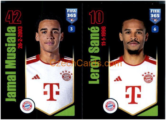 Jamal Musiala / Leroy Sané 2024 Panini Fifa 365 sticker #242