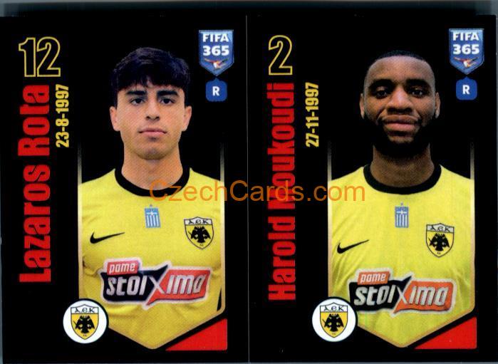 Lazaros Rota / Harold Moukoudi 2024 Panini Fifa 365 sticker #265