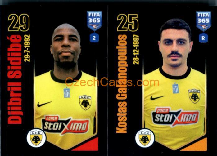Djibril Sidibé / Kostas Galanópoulos 2024 Panini Fifa 365 sticker #266