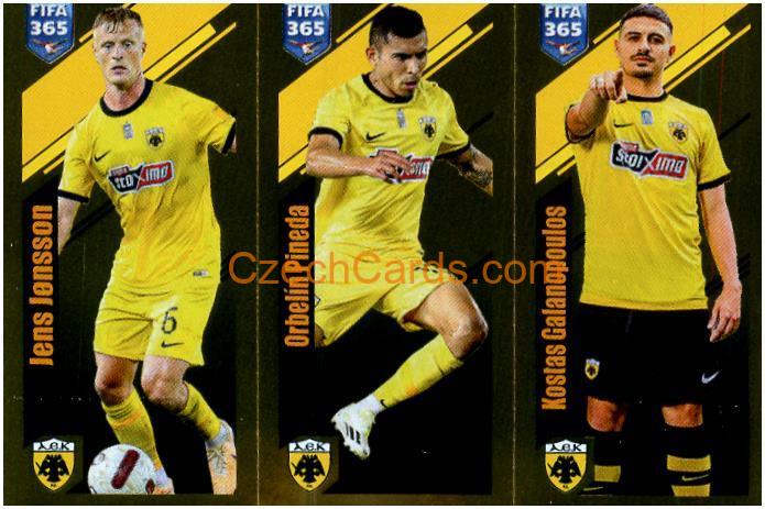 Jönsson / Pineda / Galanópoulos 2024 Panini Fifa 365 sticker foil #267
