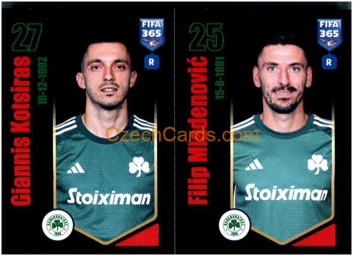 Giannis Kotsiras / Filip Mladenović 2024 Panini Fifa 365 sticker #282