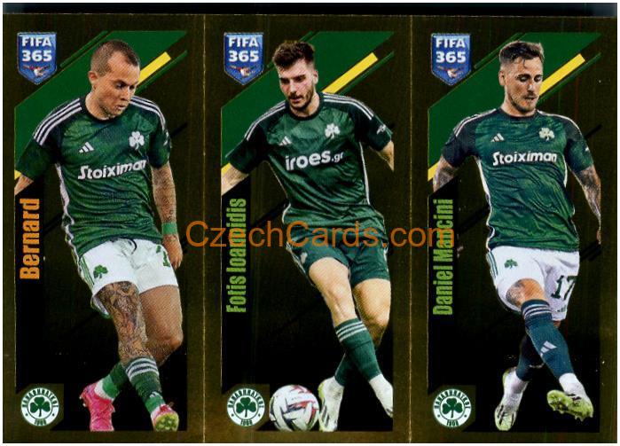 Bernard / Ionnidis / Mancini 2024 Panini Fifa 365 sticker foil #289