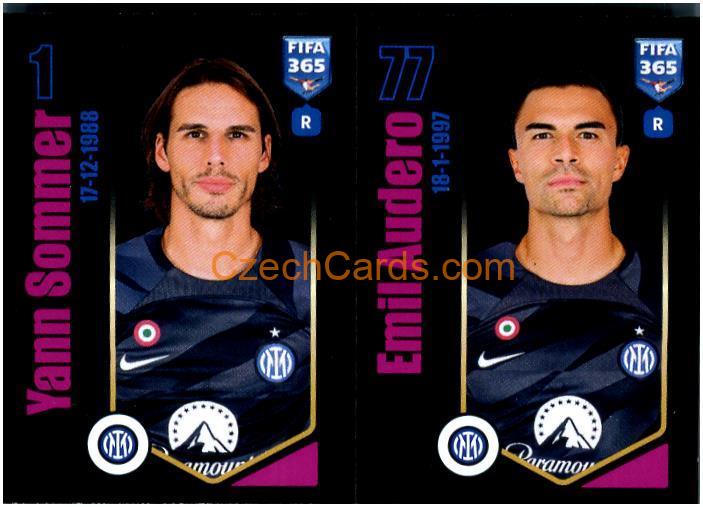 Yann Sommer / Emil Audero 2024 Panini Fifa 365 sticker #294