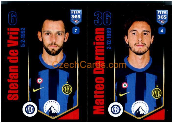 Stefan de Vrij / Matteo Darmian 2024 Panini Fifa 365 sticker #296