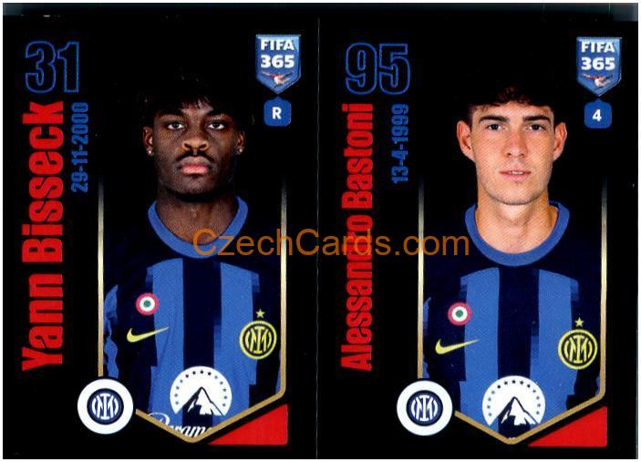 Yann-Aurel Bisseck / Alessandro Bastoni 2024 Panini Fifa 365 sticker #297