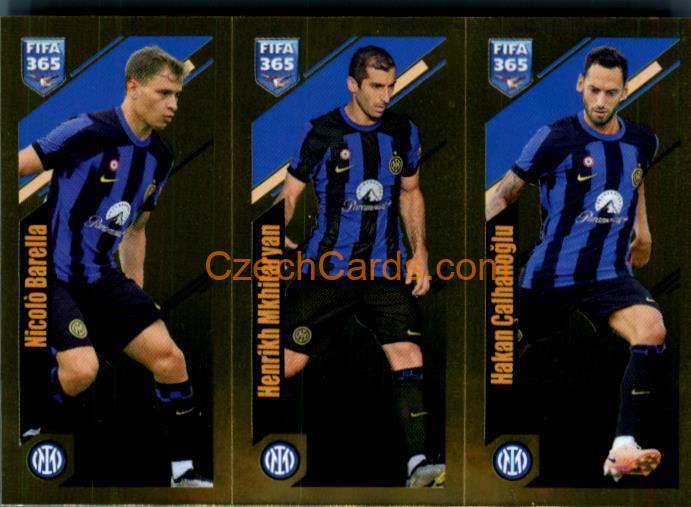 Barella / Mkhitaryan / Çalhanoğlu 2024 Panini Fifa 365 sticker foil #299