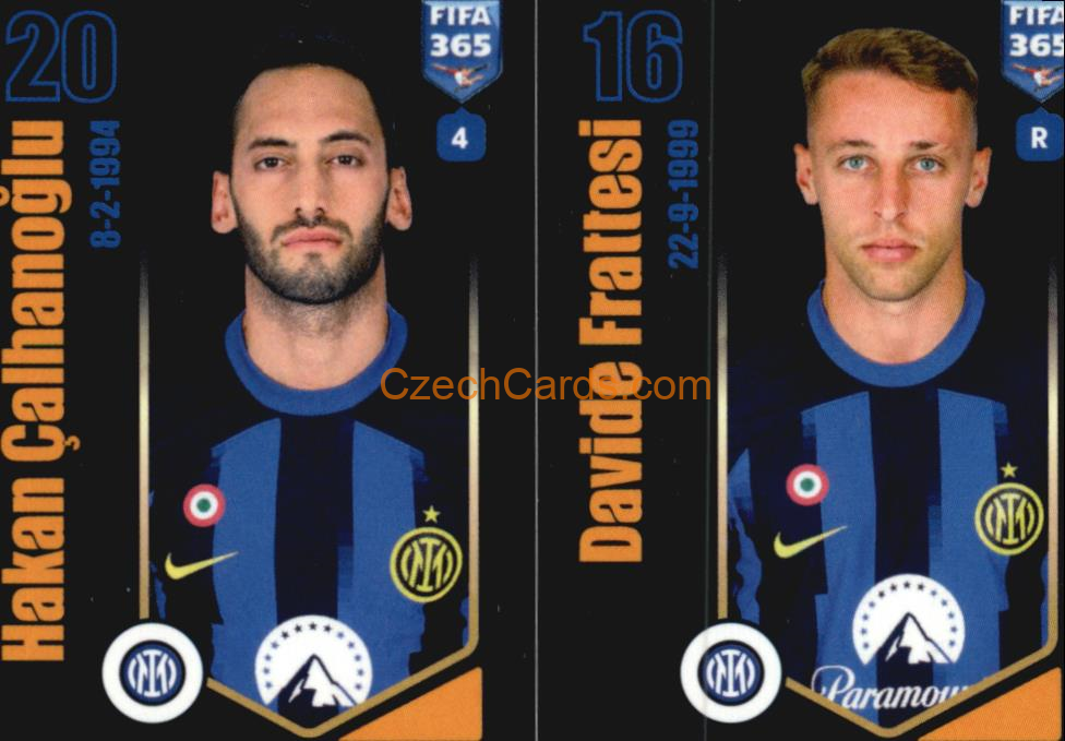 Hakan Çalhanoğlu / Davide Frattesi 2024 Panini Fifa 365 sticker #304