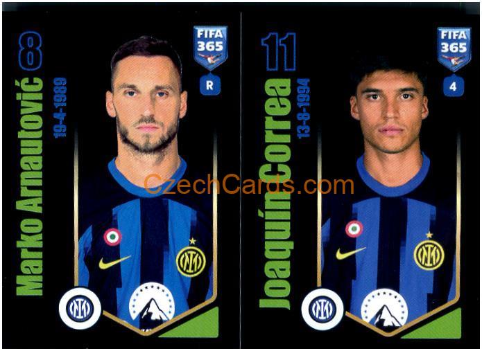 Marko Arnautović / Joaquín Correa 2024 Panini Fifa 365 sticker #306