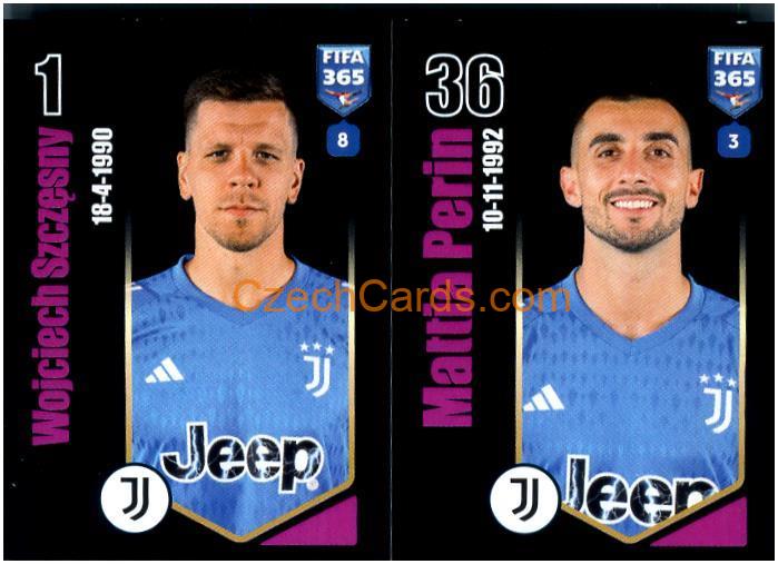 Wojciech Szczęsny / Mattia Perin 2024 Panini Fifa 365 sticker #310