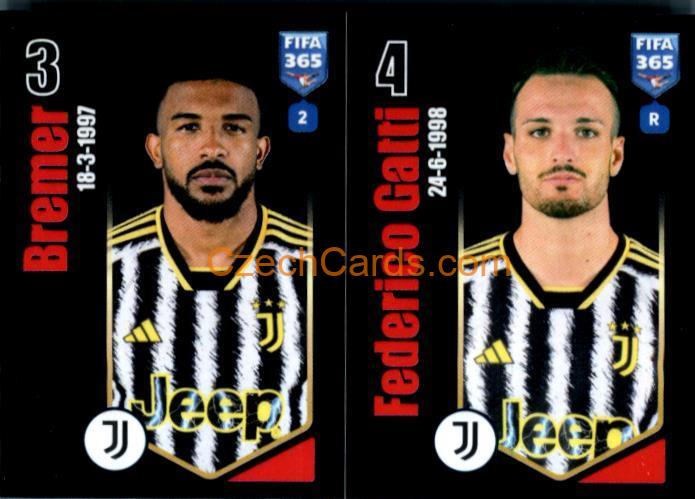 Bremer / Federico Gatti 2024 Panini Fifa 365 sticker #313