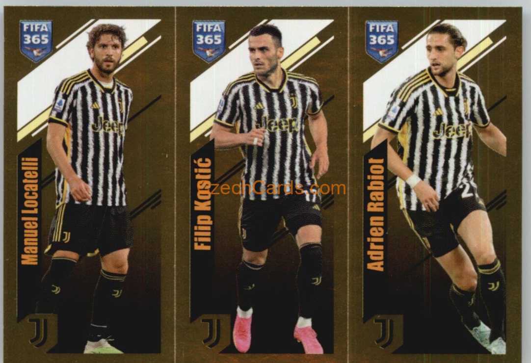 Locatelli / Kostić / Rabiot 2024 Panini Fifa 365 sticker foil #315