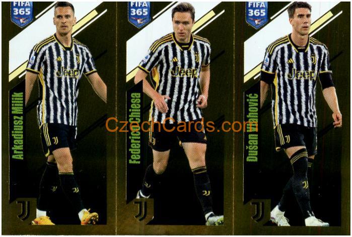 Milik / Chiesa / Vlahović 2024 Panini Fifa 365 sticker foil #321