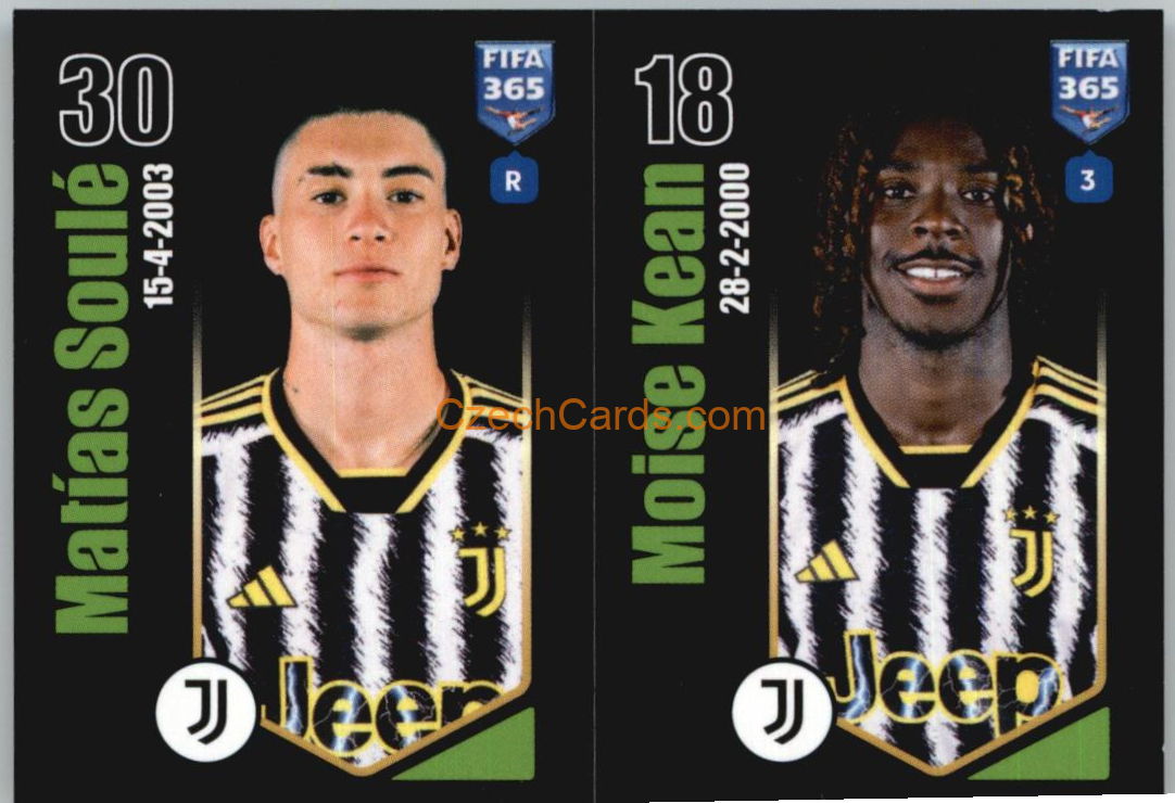 Matías Soulé / Moise Kean 2024 Panini Fifa 365 sticker #322