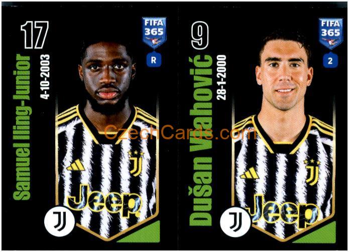 Samuel Iling-Junior / Dušan Vlahović 2024 Panini Fifa 365 sticker #323